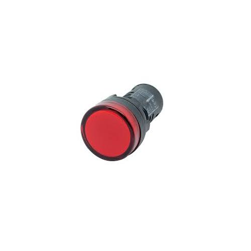 Hack LED Panel Indicatior Lamp Red 220V, Dia : 22.5 mm