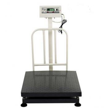 Iscale Electronic Platform Weighing Scale 500 Kg Capacity 50g Accuracy Weight Machine Digital For Shop, Commercial And Industrial Use With Mild Steel Heavy Platform Size 24×24 Inches (600x600 MM)