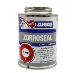 Abro ZS20U-250 Zorroseal UPVC Solvent Cement 250ml (Pack of 4 Pcs)