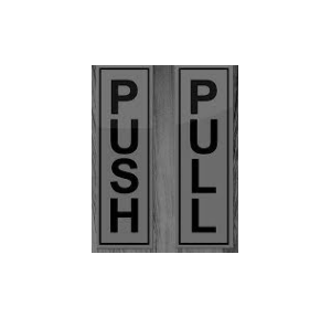 Push & Pull Plate SS Size- 6x1.5 Inch