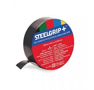 Steelgrip Self Adhesive PVC Electrical Insulation Tape Black 1.7cm x 6.5m x 0.125mm