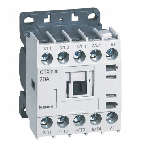 Legrand CTX3 20A 4 Pole Mini Contactor 415 V, 4171 49