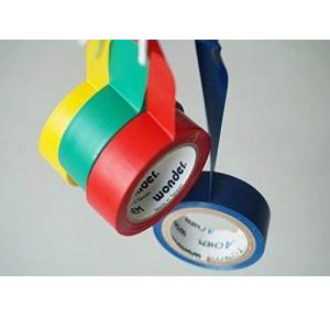 Wonder PVC Insulation Tape Multicolour (Red, Yellow, Green, Blue) 18mmx6.5 Mtr