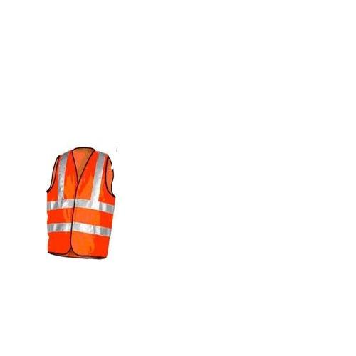 Safari Safety Jacket Polyester 120 GSM 2 Inch Orange Reflective Tape