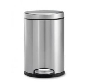 Pedal Dustbin Plain SS202 7 Ltr 8x13 Inch
