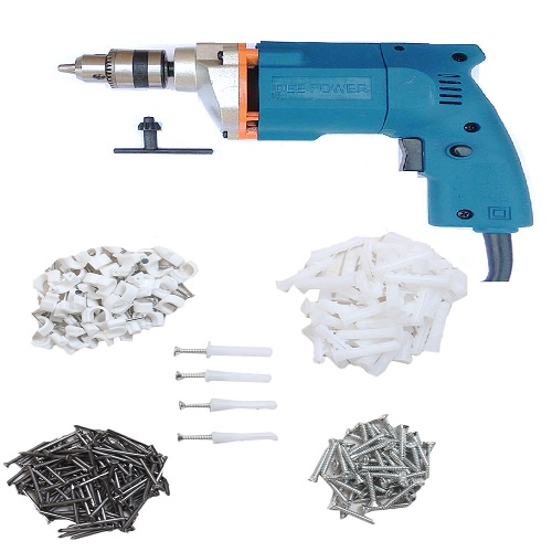 Dee Power Electric Drill With Home Used Kit, 300 W, 2600 rpm
