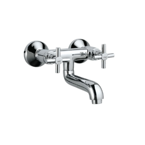Jaquar Wall Mixer Non-Telephonic Shower Arrangement With Connecting Legs & Wall Flanges, SOL-6219