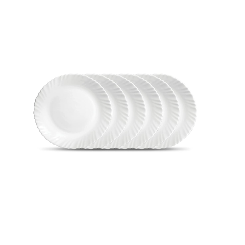 Laopala Diva Ceramic Classique Plain Quarter Plate Ceramic 180 MM White