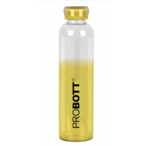 Probott Vetroware Borosilicate Round Glass Water Bottle  Transparent 1000ml