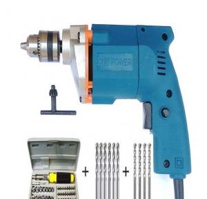 Dee Power Electric Drill machine With 41pcs Screwdriver Power + 6 HSS Bit + 4 Masonary Bit, 300 W, 2600 rpm