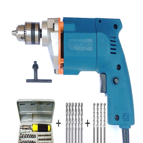 Dee Power Electric Drill machine With 41pcs Screwdriver Power + 6 HSS Bit + 4 Masonary Bit, 300 W, 2600 rpm