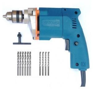 Dee Power Electric Drill Machine With 6 HSS & 4 Masonry Bits, 300 W, 2600 rpm