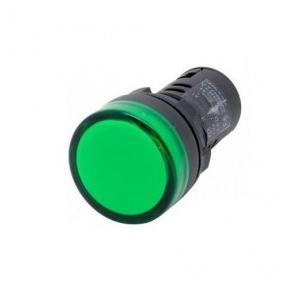 Panel Mount LED Indicator Round, 230V AC (Green)