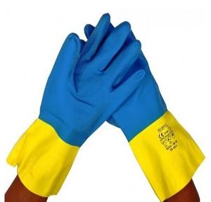 Midas Capital 2 Rubber Safety Hand Gloves, Medium ( Pack of 12 Pair )