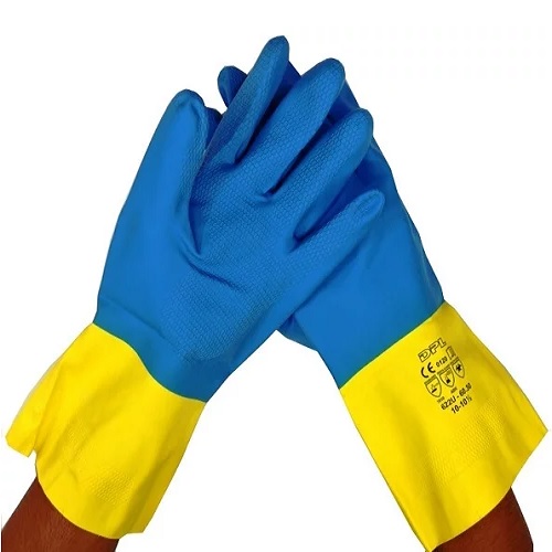 Midas Capital 2 Rubber Safety Hand Gloves, Medium ( Pack of 12 Pair )
