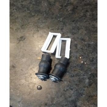 Cera WC Seat Cover 40 MM Clamp/Hinges White & Screw Black
