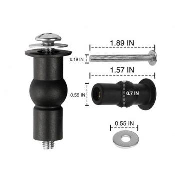 Cera WC Seat Cover 40 MM Clamp/Hinges White & Screw Black