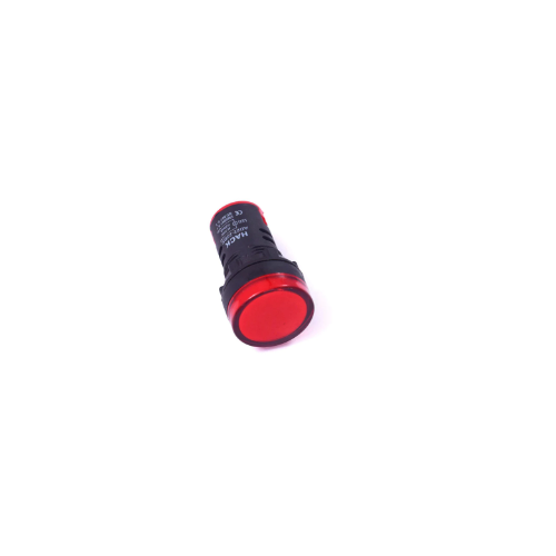 Panel Mount LED Indicator Round, 110V AC (Red)