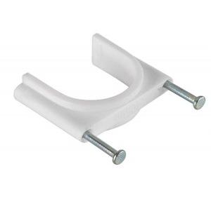 Cable Clip PVC 25 mm White Pack Of 50Pcs