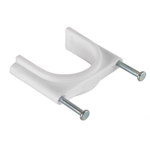 Cable Clip PVC 25 mm White Pack Of 50Pcs