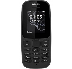 Nokia 105 SS Normal Keypad Phone Black