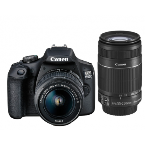 Canon EOS 1500D DSLR Camera with 18-55 mm and 55-250 mm Dual Lens Kit