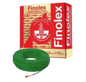 Finolex 4 sqmm Single Core PVC Insulated Copper Flexible FRLS Cable IS: 694 , Green 1Mtr