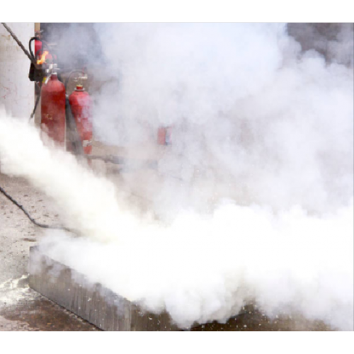 Hydraulic Pressure testing of Fire Extinguisher Type BC Dry Chemical