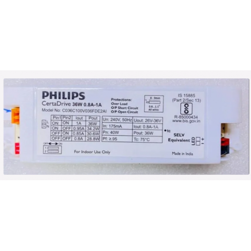 Philips Certa Driver 36W, 0.8A-1A, 240V, C036C100V036FDE2AI