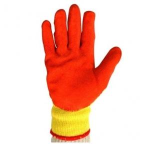 Midas Splendor Grip Yellow and Orange Coated Safety Gloves, Large ( Pack of 12 Pair )