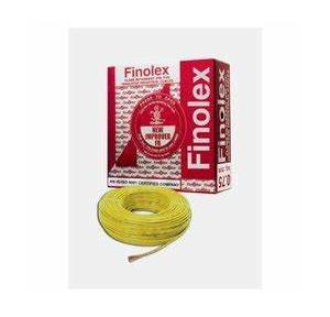 Finolex 1 sqmm Single Core FR PVC Insulated Cable Wire Yellow 100 mtr