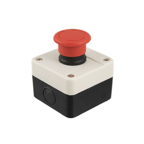 L&T Emergency Switch With Complete Mushroom Push Button NO/NC Element (Red)
