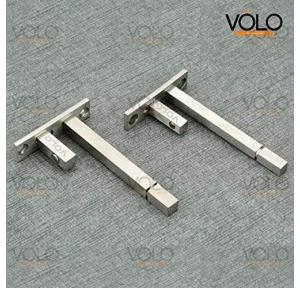 Volo Stainless Steel Square F Bracket  For 8mm/10mm/12mm (Adjustable) Glass  12 inch/ 300mm