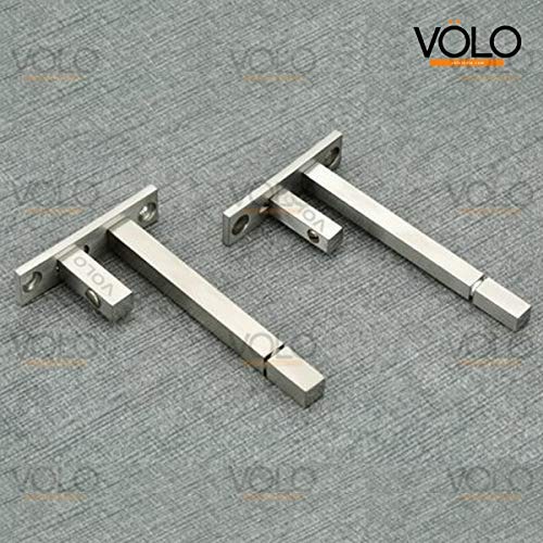 Volo Stainless Steel Square F Bracket  For 8mm/10mm/12mm (Adjustable) Glass  12 inch/ 300mm