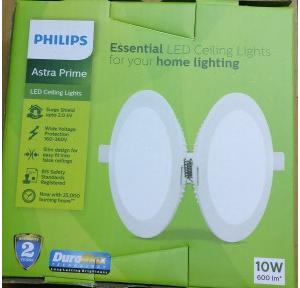 Philips 10W Ceiling Light, Cool Day Light, Round