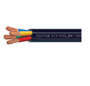 Polycab 2.5 Sqmm 5 Core PVC Insulated Industrial Flexible Cable, 1 mtr