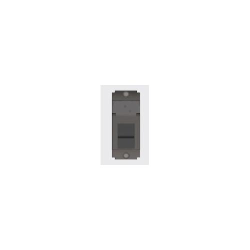 Norisys 1 M Double Line Shuttered Telephone Socket Graphite Gray Cat No: S7800.23