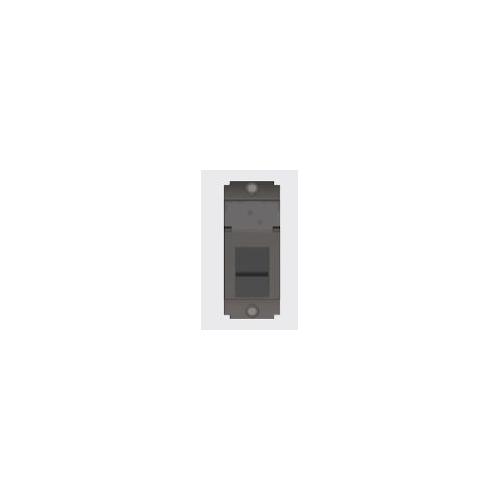 Norisys 1 M Double Line Shuttered Telephone Socket Graphite Gray Cat No: S7800.23