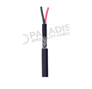 Polycab Anealed Bare Copper Flexible conductor Polycab PVC insulated , Tinned Cu braided (screened) PVC Sheathed Flexible unarmoured cable, 1.5sqmm 2 core,1 mtr