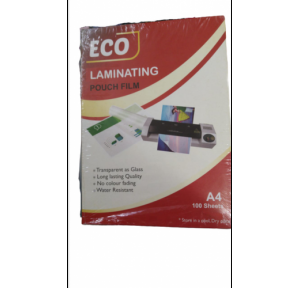 Eco Lamination Pouches A4 Size 125 Microns Pack of 100 pcs